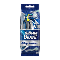 Бритва одноразовая Gillette "Blue II Maximum" 2 лезвия 8шт. (1/20)