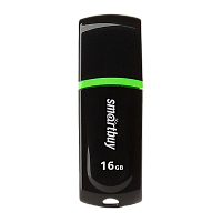 Флеш-накопитель Smartbuy Paean 16GB USB2.0 пластик черный 