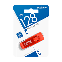 Флеш-накопитель Smartbuy Twist 128GB USB3.0 пластик красный 
