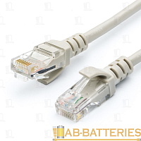 Патч-корд Гарнизон PC-UTP-5e-1 RJ-45 (m)-RJ-45 (m) 1м кат.5е ПВХ серый 