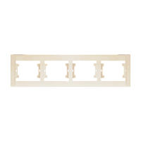 Рамка Makel Defne 4пост. кремовый 42010704 (1/25)