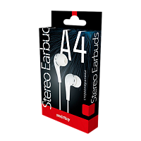 Наушники внутриканальные Smartbuy A4 (в коробочке) белый (1/60)