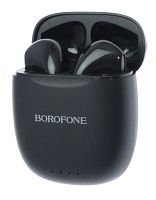 Наушники вставные Borofone BW17 bluetooth 5.0 с микр. черный (1/32/128) 