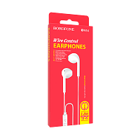 Наушники вставные Borofone BM54 с микр. белый (1/76/304)