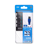 USB-Хаб Smartbuy 7304 4USB USB3.0 с выключателем черный