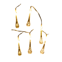 Гирлянда Космос Капельки 10LED 1,8+0,3м белый теплый (1/24)