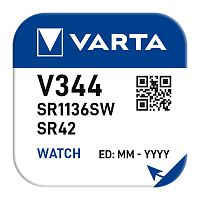 Батарейка Varta 344 BL1 Silver Oxide 1.55V (1/10/100)