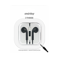 Наушники вставные Smartbuy i-THREE с микр. черный