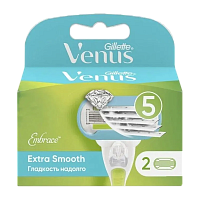 Сменные кассеты Gillette "Venus EMBRACE Extra Smooth" 5 лезвий 2шт. (цена за 1 шт) (2/20)
