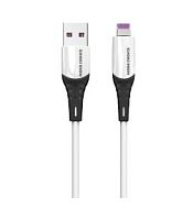 Кабель MORE CHOICE K35i USB (m)-Lightning (m) 1м 2.4A силикон белый (1/20/200)