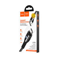 Кабель HOCO U89 USB (m)-microUSB (m) 1.2м 2.4A ткань черный (1/22/220)