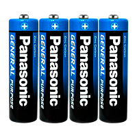 Батарейка Panasonic GENERAL Purpose R6 AA Shrink 4 1.5V (48/240)