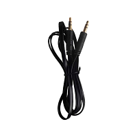 Кабель AUX Atcom Jack 3.5mm (m)-Jack 3.5mm (m) 1.5м силикон черный пакет с подвесом (1/10/250)