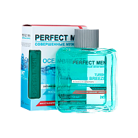 Лосьон после бритья XXI CENTURY Perfect Men Turbo OCEAN BREEZE (освежающий) 100мл (1/48)