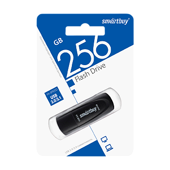 Флеш-накопитель Smartbuy Scout 256GB USB3.1 пластик черный 