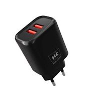 Сетевое З/У MORE CHOICE НС10 2USB 2.4A черный (1/50/100)