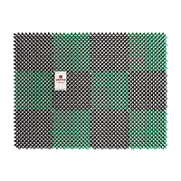 Коврик придверный VORTEX Травка 42х56см черный зеленый (1/10)