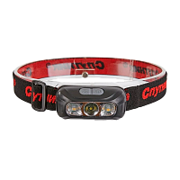 Фонарь налобный Спутник SL577 3W LED от аккумулятора 5 режимов черный красный (1/20)