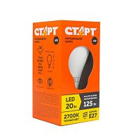 Лампа светодиодная Старт GLS E27 20W 4000К 220V груша Eco матовая (1/10/100)