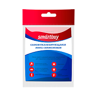 Изолента Smartbuy 25мм*3м силикон самовулканизирующаяся черный (1/80)