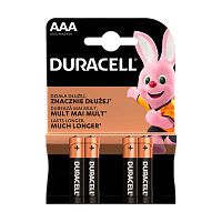 Батарейка Duracell Basic LR03 AAA BL4 UPACK48 Alkaline 1.5V (48/192/29184) 