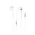 Наушники внутриканальные HOCO M101 с микр. белый (1/144/864)