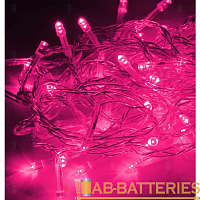 Гирлянда Космос 120LED 12.8м лампочки нить 8 режимов красный (1/50) 
