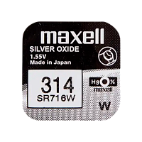 Батарейка Maxell 314 BL1 Silver Oxide 1.55V 0%Hg (1/10/100) 