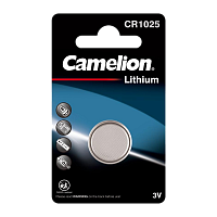 Батарейка Camelion CR1025 BL1 Lithium 3V (1/10/1800)