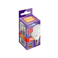 Лампа светодиодная JAZZway G45 E14 7W 4000К 230V шар матовая (1/10/100)