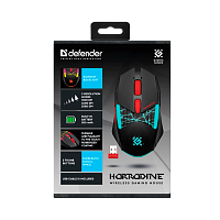 Мышь беспроводная Defender GM-237 HORRODINE игровая USB черный (1/40)