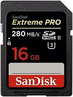 Карта памяти microSD SanDisk Extreme Pro 16GB Class10 UHS-II (U3) 280 МБ/сек без адаптера