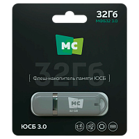 Флеш-накопитель MORE CHOICE МФБ32 3.0 32GB USB3.0 пластик серый 