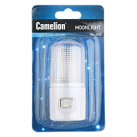 Ночник Camelion NL-250 220V в розетку белый (1/96) 