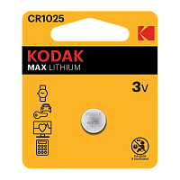 Батарейка Kodak MAX CR1025 BL1 Lithium 3V (1/60/240/50400)