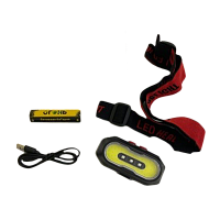 Фонарь налобный Без бренда YT-2033 от аккумулятора 5 режимов черный