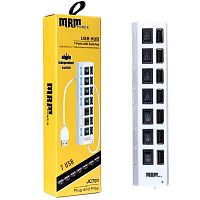 USB-Хаб MRM-Power JC701 7USB USB2.0 белый (1/200) 