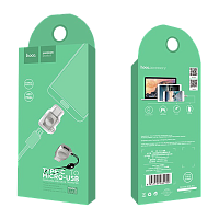 Переходник HOCO UA8 Type-C (m)-microUSB (f) пластик серебряный (1/32/320)