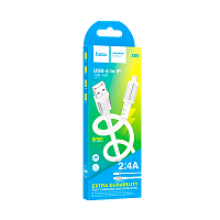 Кабель HOCO X85 USB (m)-Lightning (m) 1м 2.0A TPE белый (1/33/330)