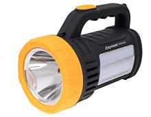 Фонарь туристический Спутник AFP925 5W LED от аккумулятора 2 режима черный желтый