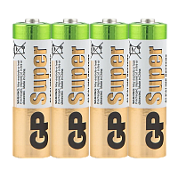 Батарейка GP Super LR6 AA Shrink 4 Alkaline 1.5V (4/96/192/384) R