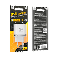 Сетевое З/У GFPower GF22 1USB 3.0A QC3.0 белый (65/260) 