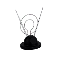 ТВ-Антенна комнатная Вектор малое кольцо AR-018-019 пассивная с питанием DVB-T/T2 (1/50)