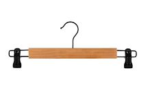 Вешалка-плечики Рыжий кот для брюк с клипсами коричневый (1/120)