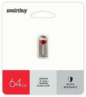 Флеш-накопитель Smartbuy MC8 64GB USB2.0 металл серебряный