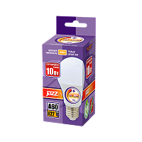Лампа светодиодная JAZZway A60 E27 10W 3000К 230V груша матовая (1/10/100)
