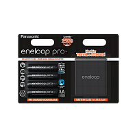 Аккумулятор предзаряженный RTU Panasonic R6 AA BL4 NI-MH eneloop pro 2500mAh футляр