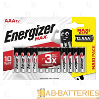 Батарейка Energizer MAX+Power seal LR03 AAA BL12 Alkaline 1.5V (12/144)