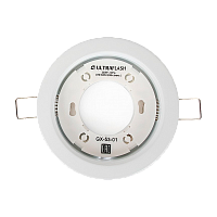 Светильник настенно-потолочный Ultraflash GX-53-01 20W 230V GX53 IP20 встраиваемый белый (1/50)