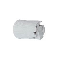 Патрон Прогресс Подвесной / В светильник E40 керамика белый (1/10/100)